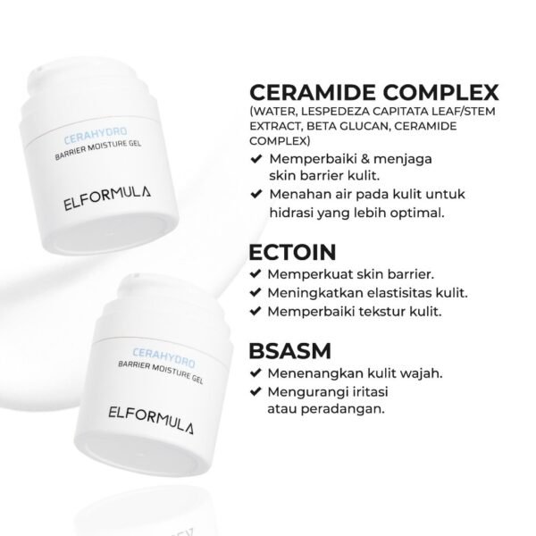 ELFORMULA Intensive Care Bundle 3in1 - Facial Cleansing + Peeling Solution + Cerahydro Moisturizer Gel - Image 4