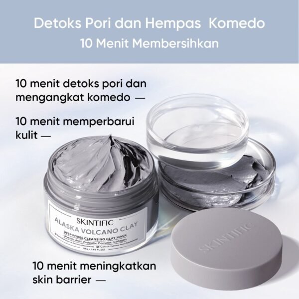 SKINTIFIC Alaska Volcano Deep Pores Cleansing Clay Mask 55g - Image 2