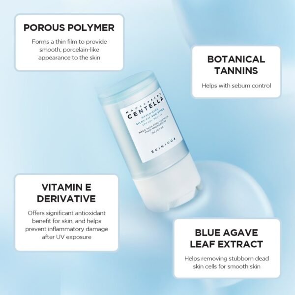 SKIN1004 Madagascar Centella Hyalu-Cica Silky-Fit Sun Stick 20g - Image 2