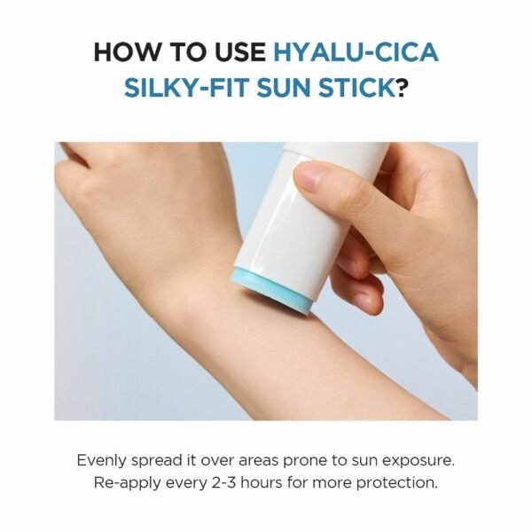 SKIN1004 Madagascar Centella Hyalu-Cica Silky-Fit Sun Stick 20g - Image 4