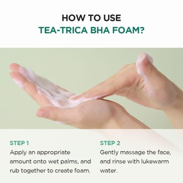 SKIN1004 Madagascar Centella Tea Trica BHA Foam 125ml - Image 4