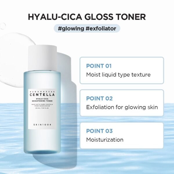 SKIN1004 Madagascar Centella Hyalu-Cica Brightening Toner 210ml - Image 3